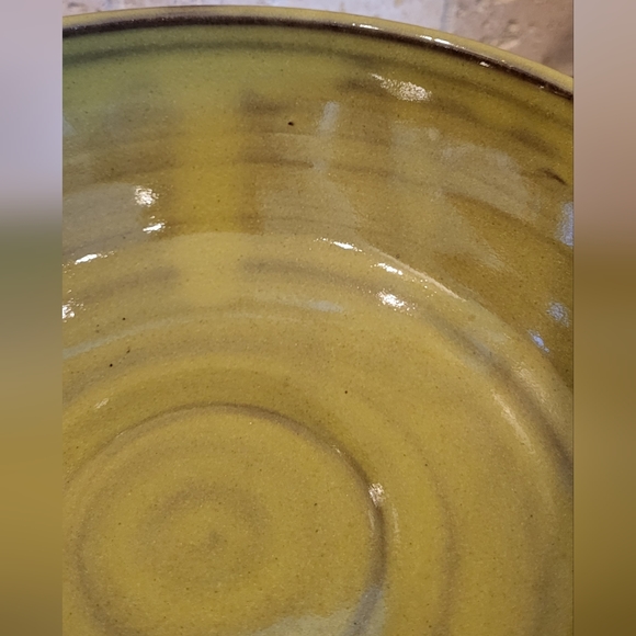 Seagrove North Carolina Olive Green Pottery Bowl - Picture 8 of 15